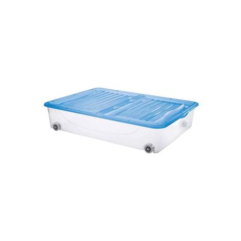 Contenitore "Dodo'S Stock-Box" Con Coperchio E Ruote - cm.79x59x16,9h. lt.56