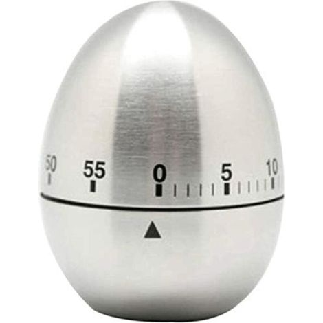 précis Minuterie de Cuisine en Acier Inoxydable, Fauly 60 Minutes Compte à rebours Cuisine Cuisine Mécanique Tournage d'alarme rotative Portable (1/5)