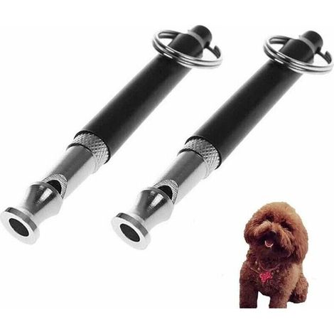 2pcsSifflet de Formation de Chien, sifflet ultrasonore à Haute fréquence avec fréquence réglable pour la Formation des Chiens et Le contrle de décrochage (1/3)