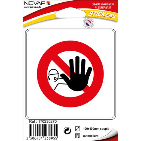 Stickers adhésif - Interdiction de franchir le signal - 4230955