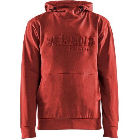 Felpa da lavoro con cappuccio stampata 3D 3530 - Rosso mattone XL (1/4)