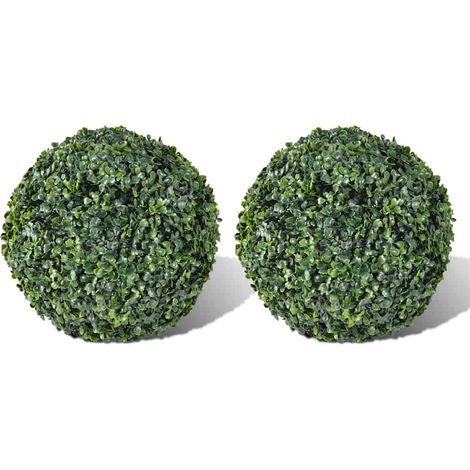 Boxwood Ball Artificial Leaf Topiary Ball 27 cm 2 pcs