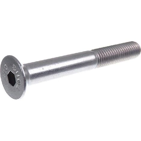 tornillo allen din 7991. cabeza avellanada. alojamiento hexagonal interior. zincado metrica m-8 largo 60mm