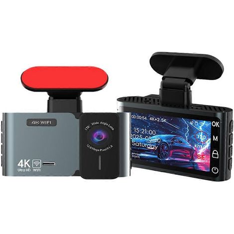 4K-Frontkamera und 2,5K-Rückfahrkamera mit WLAN-App-Steuerung, GPS-Unterstützung, Nachtsicht, G-Sensor, Parküberwachung und Loop-Aufnahme (1/5)
