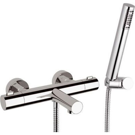 Rubinetto termostatico esterno vasca con kit doccia - serie elegance (1/2)