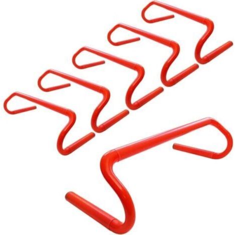 Set mit 6 abnehmbaren Agility-Trainingshürden zur platzsparenden Aufbewahrung – Sporttrainingsgerät für Athleten, Fußball, Basketball