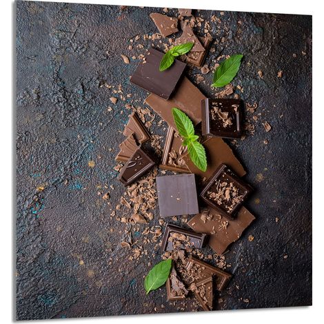 PANEL DE VIDRIO PARA COCINA 60x65 Chocolate (1/5)