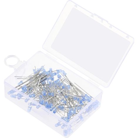 TRU COMPONENTS LED bedrahtet Blue Rund 3 mm 2500 mcd 30 ° 20 mA 2.7 V, 3.4 V (1/4)