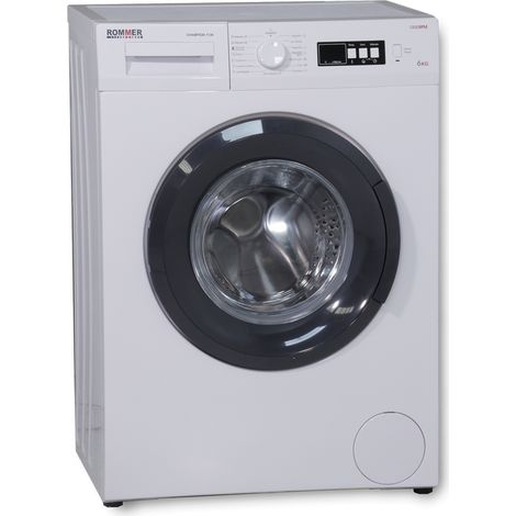 Rommer CHAMPION.1136 - Lavadora Carga Frontal 6 Kg 1000 Rpm D Blanco