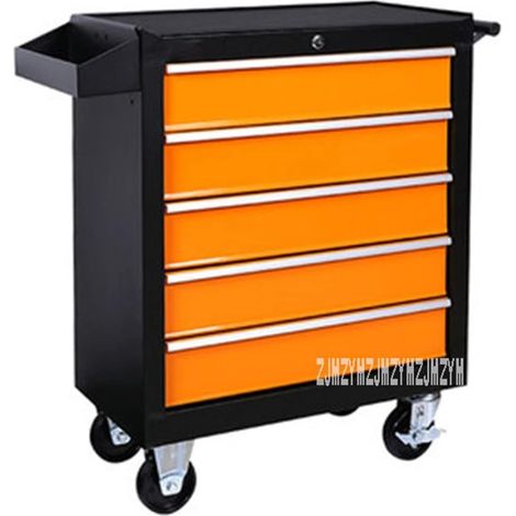 DA-25 5 tiroirs de Rangement boîte à Outils Chariot matériel d'atelier Mobile Multifonctionnel Auto réparation de Voiture Entretien boîte à Outils Armoire (Color : E, Size : 1 UK) (1/5)