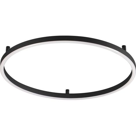 Ideal Lux Plafoniera Moderna Oracle 1 luce LED integrato nero alluminio