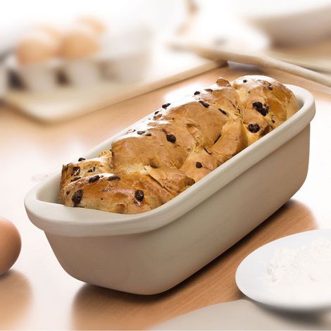 Plat à four en grès pour pain et terrine – Résistant jusqu'à 220°C – Idéal pour cuisson artisanale – Pour pain maison et terrines – Astuceo (1/5)