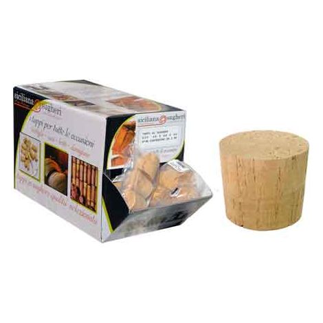 TAPPO IN SUGHERO PER DAMIGIANA 2 PEZZI 55x50 mm