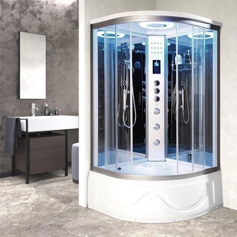 Miami 1050 Steam Shower 1050 x 1050 Mirror Glass