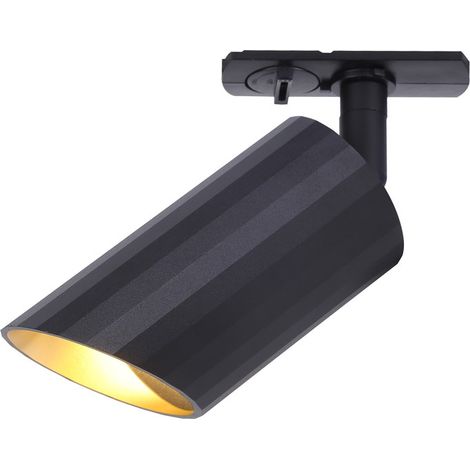 Faretto Per Binario Lipari Moderno Alluminio Nero 1 Luce
