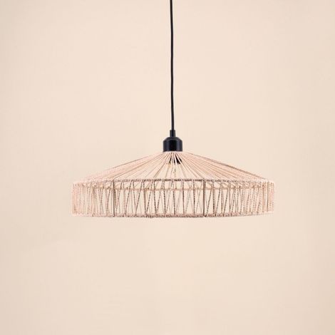 Suspension ronde en corde 45cm (1/4)