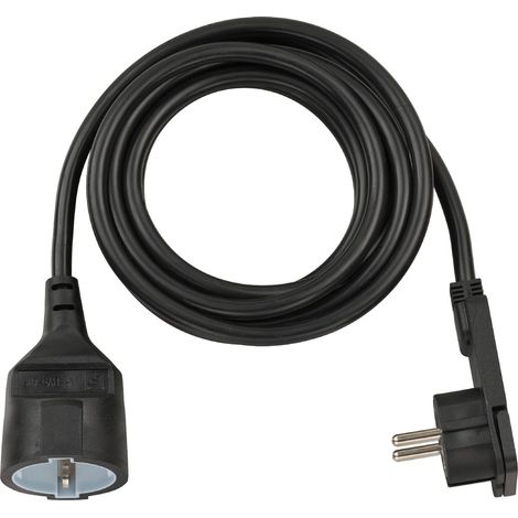 brennenstuhl Rallonge électrique moderne noire 3 mètres