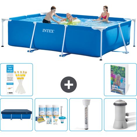 Rechteckiger Frame Pool - 300x200x75 cm - 7-teilig S52