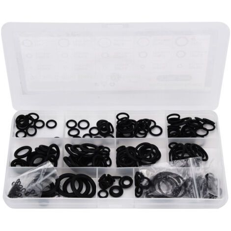 Pair Kit de 270 joints toriques en nitrile pour plomberie et air, assortiment d'accessoires d'étanchéité (1/5)