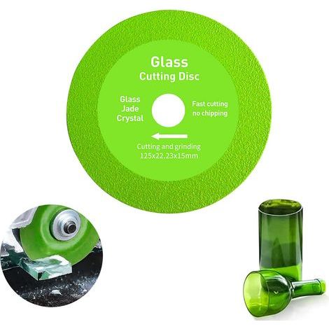 Disque diamant verre 125 x 22,23 mm pour meuleuse d'angle, coupe précise rapide carrelage céramique granit porcelaine (1/5)