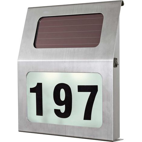 Esterno Solare Moderno Orimini Acciaio Grigio 2 Luci Led 0,06W Ip44 (1/2)