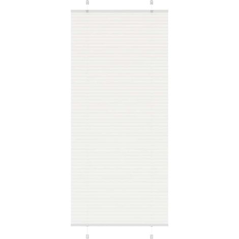vidaXL Store plissé blanc 100x200cm largeur du tissu 99,4 cm polyester (1/5)