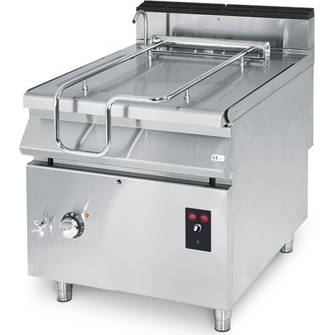 Sauteuse Basculante Électrique, Capacité 60 Litres, avec Cuve en Inox Motorisée - Virtus