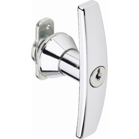 Poignée de porte d'entrée à clé came – Entraxe 70mm – Longueur 11,2mm – Sens d'ouverture droite/gauche – 3016 – Tss Ronis