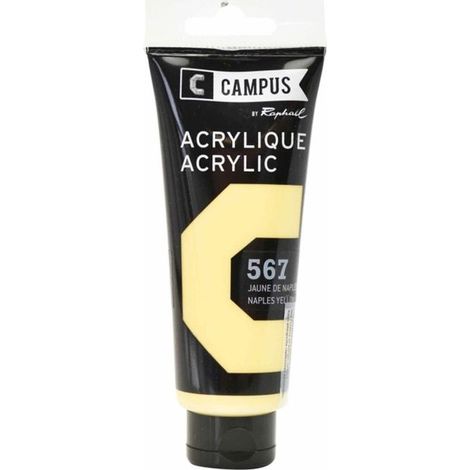 Peinture acrylique 100 ml - Jaune de Naples n°667