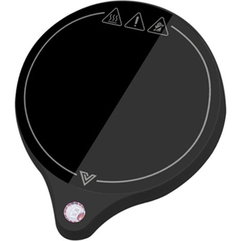 Chauffe-tasse électrique à température constante pour mugs à café, idéal pour la maison, le bureau et les voyages (noir) (1/3)