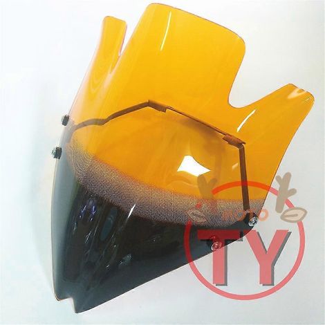 Pare-brise transparent fumé pour moto Kawasaki Z750 Z 750 Z750r 2007-2012, avec support - Orange (1/5)
