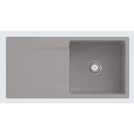 VB flächenbündige Spüle Siluet 60 flat 33361F 980x490mm re-eckig Fossil cplus (1/3)