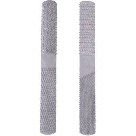 Lime plate demi-ronde 200 mm acier 4 en 1, outil à main pour travail du bois et menuiserie.