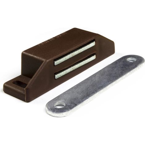 Chiusure magnetiche marroni da applicare forza 8 kg. 2 pz.