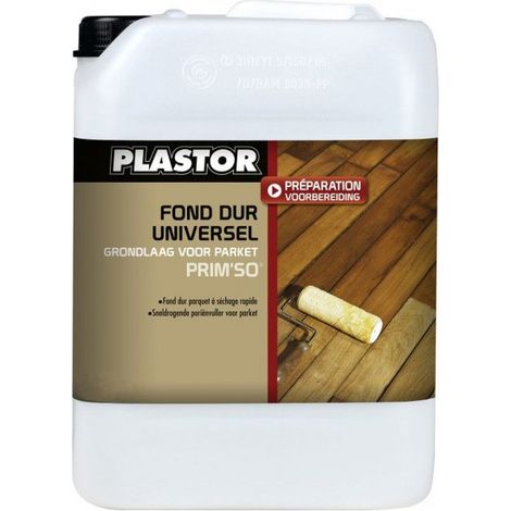 Plastor – Fond dur universel pour parquet – Préparation avant vitrification – Haut pouvoir pénétrant – Séchage rapide 30 min – 10m²/L