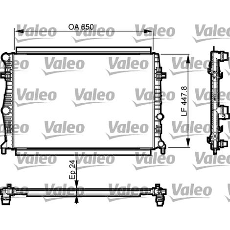 Radiateur, refroidissement du moteur Valeo 735556 AUDI 5Q0121251EA