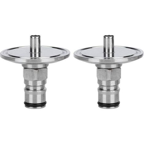 Lot de 2 Adaptateurs de Poteau de Verrouillage à Bille en Acier Inoxydable 304 à Trois Pinces vers Poteau de Verrouillage à, 3,8 Cm (1/5)