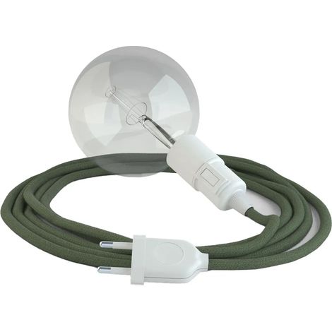 Lámpara colgante creative cables rc63 cable algodón 5 m (1/3)