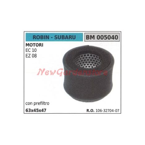 Filtro de aire con prefiltro ROBIN para motor de desbrozadora EC 10 EZ 08 005040