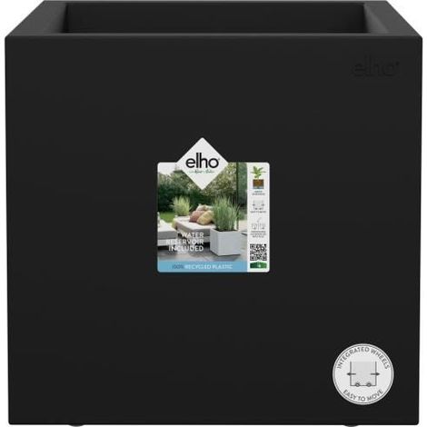 elho® Vivo Pflanzgefäß next quadrat Living Schwarz 30 cm - Kunststoff (1/5)