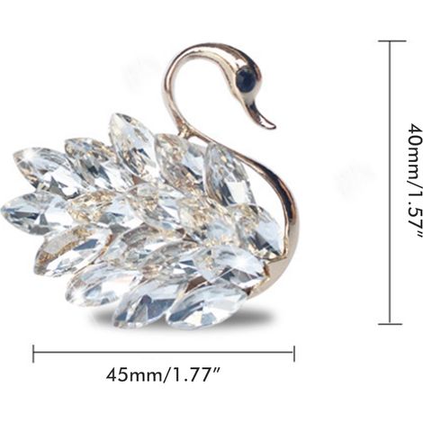 Clips aérateur voiture cygne strass diffuseur parfum auto bijou brillant accessoires rhinestone (1/5)