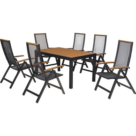 Itanos Set 7tlg Alu/Kunststoff Tisch 150 x 90cm