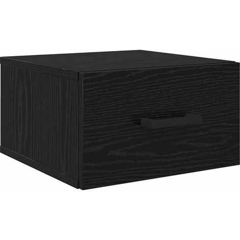 Maison Exclusive - Armadio da Notte Rovere nero 35 x 35 x 20 cm Legno multistrato