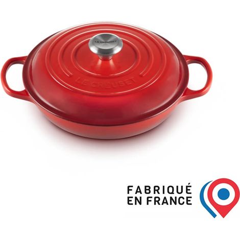 LE CREUSET Tegame Basso in Ghisa 30 cm Ciliegia (1/5)