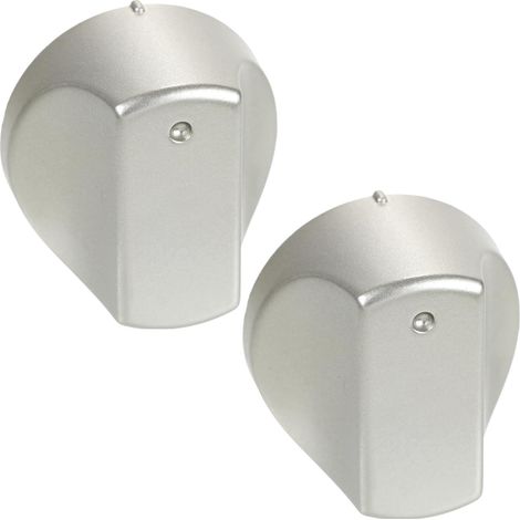 Hot-Ari ix Boutons de commande pour Hotpoint four et cuisinière (argent, lot de 2) (1/4)