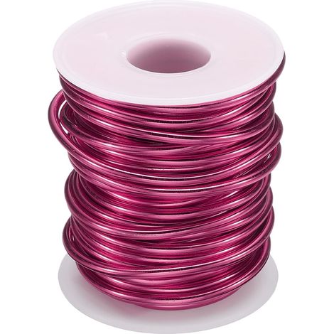 Fil Bonsaï Fil Formation Rouleau 3mm/9 Jauge Rouge Bordeaux (1/5)