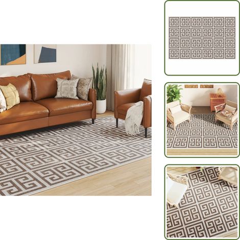 The Living Store  Indoor & Outdoor Teppich Mehrfarbig 190x300 cm - Rutschfest