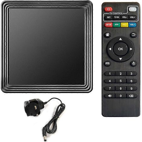 Home Box 4K Android 10.0 für Smart-TVs, 4K-TV-Mediaplayer-Box mit HDMI-Kabel – Großbritannien
