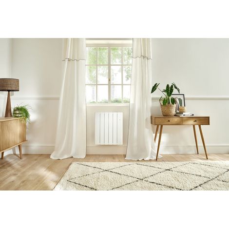 Radiateur Fonte NOIROT BELADOO Nativ 1000W Bas Anthracite connecté INTUIS M153323 (1/5)