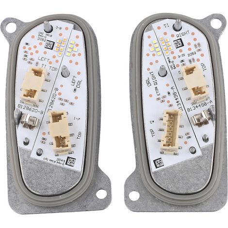 Feux de jour à LED avec dissipateur thermique et module de commande de clignotants pour phares SEAT Leon, références 5FJ941475 et 5FJ941476 (1/5)